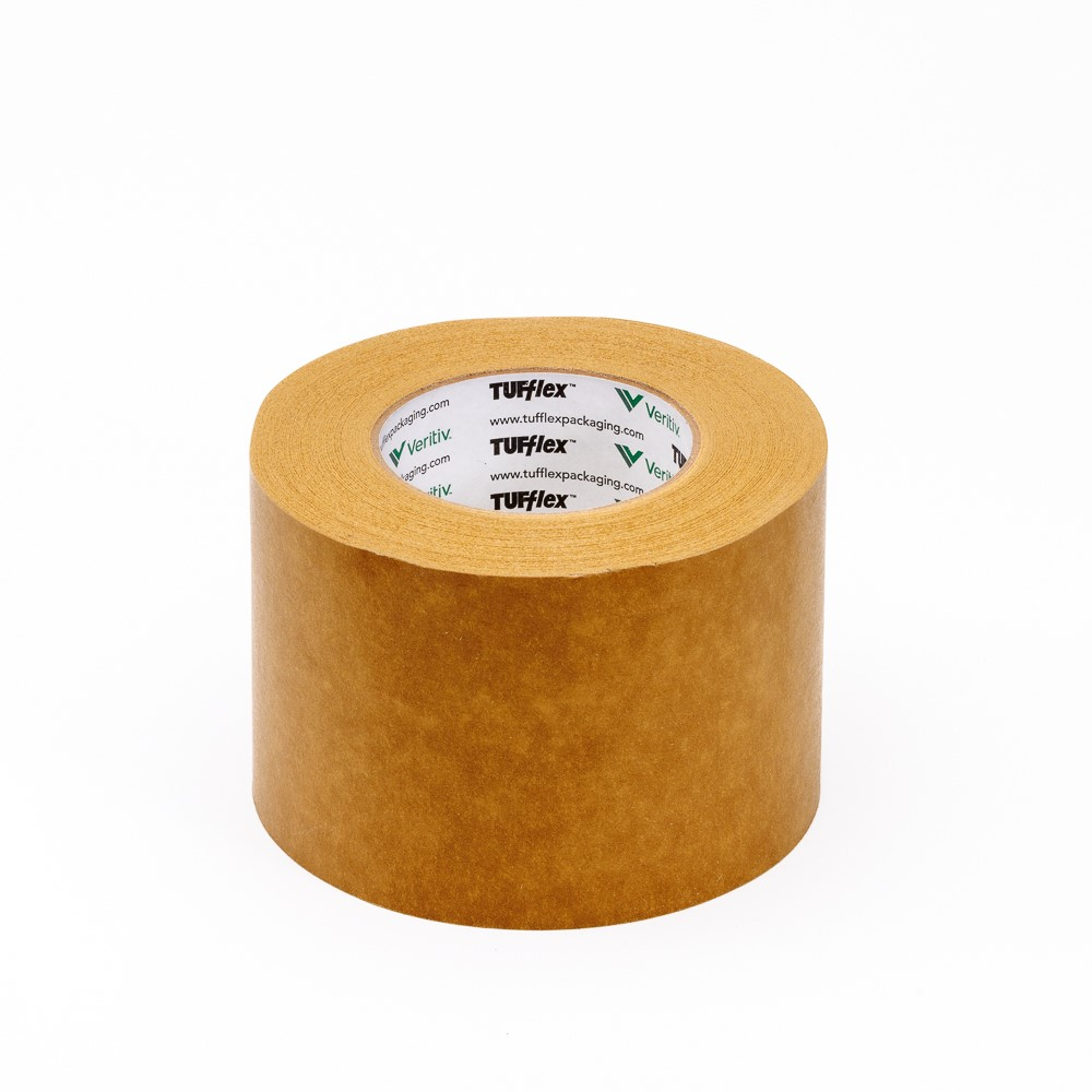 TUFflex 7.2 mil. Brown Superior Performance Flatback Tape Roll (96 mm. x 54.8 m., 12 RL/CS)